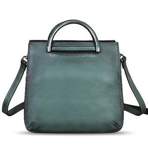 Classic Genuine Textured Satchel For Embossed Bag Top Handle Handbags Handmade